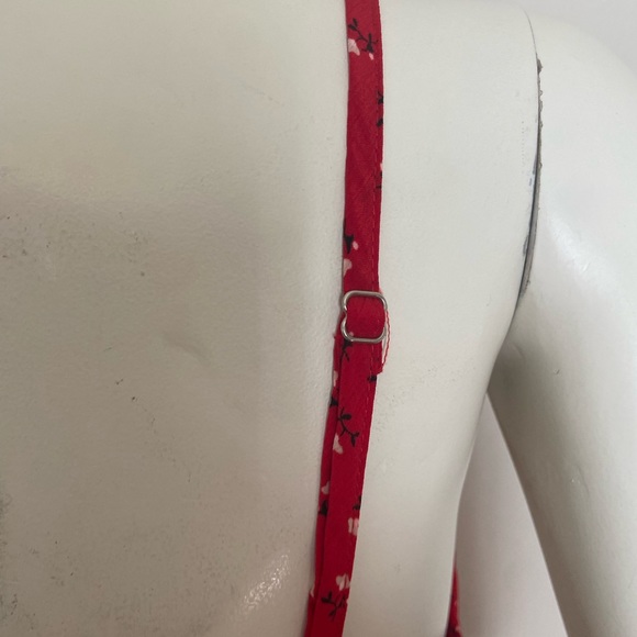 Princess Polly Red Floral Slip Dress Size 4 - Picture 8 of 10